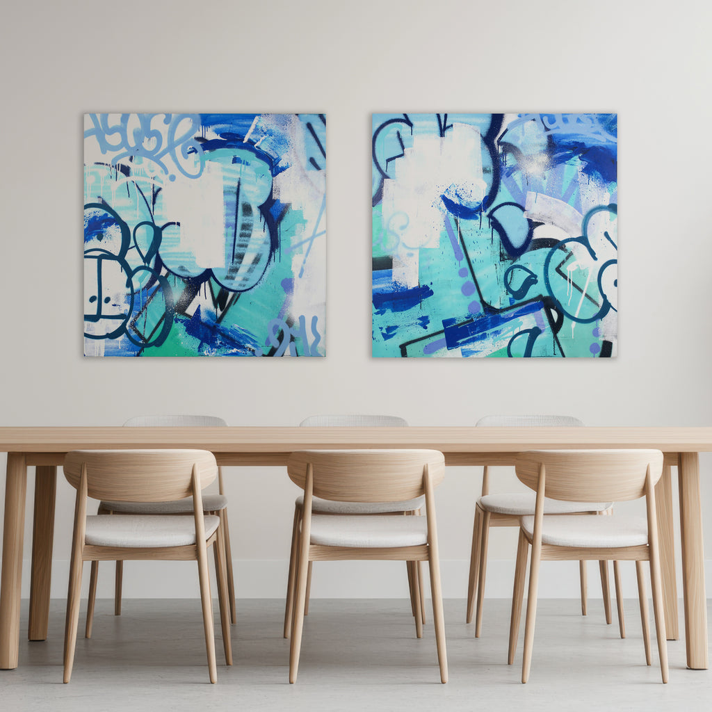 KOLORIZM43  "Diptyque bleu"